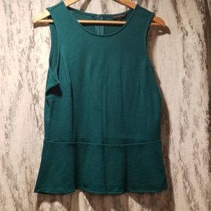 Green Peplum Top